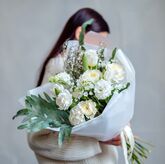 Букет с Розами и Тюльпанами "Искренняя Любовь", Размер S